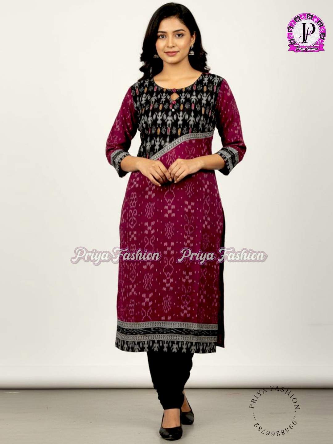 100444 Sambalpuri Handlooms stitching kurti